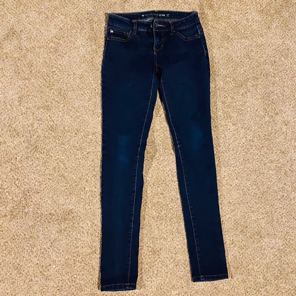 CELEBRITY PINK - dark DENIM skinny JEANS - size 0